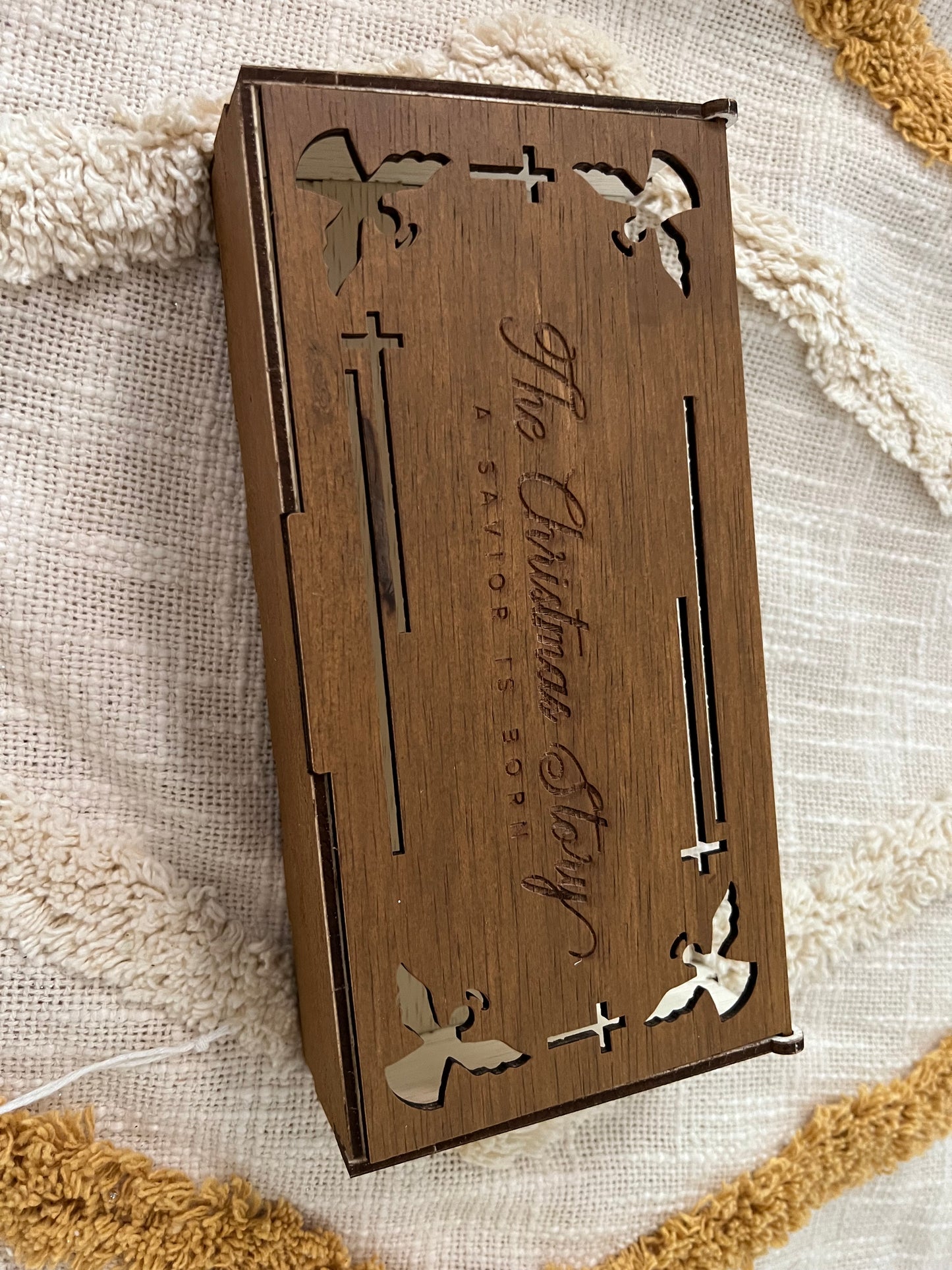 Religious Christmas Ornaments and Box