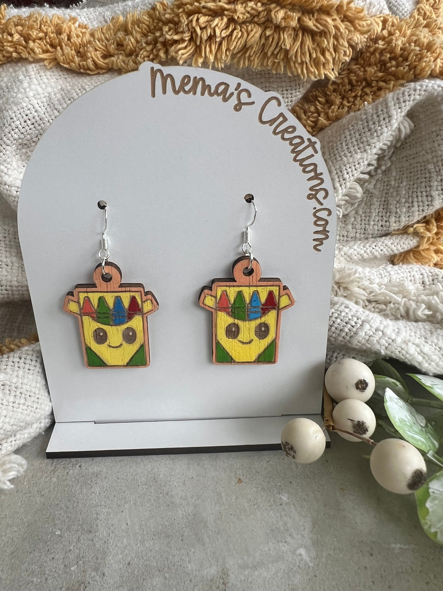 Pack of Crayons Earrings