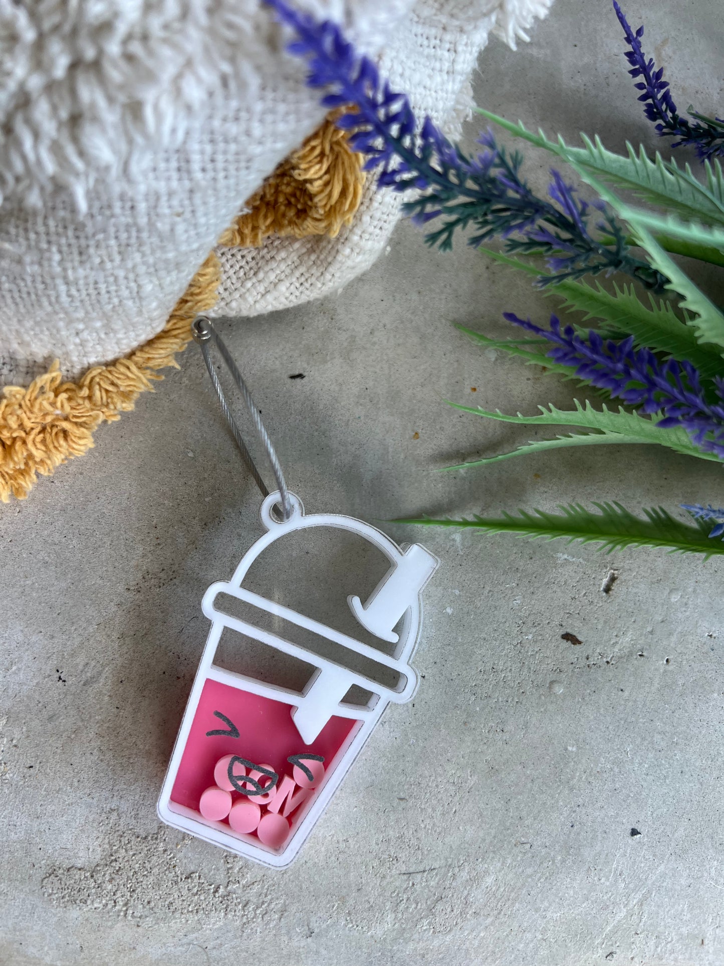 Bubble Tea Key Chain
