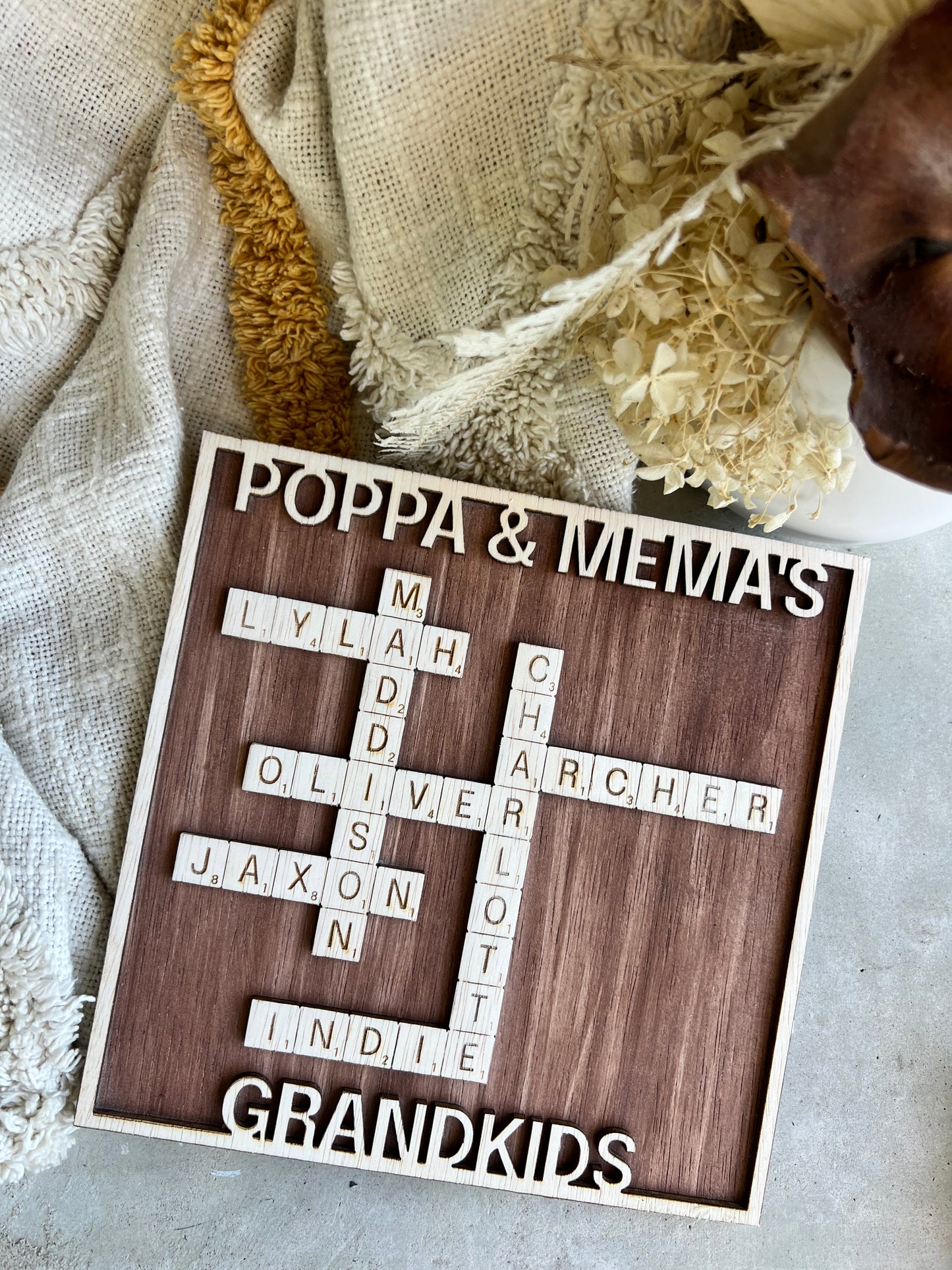 Crossword Plaque