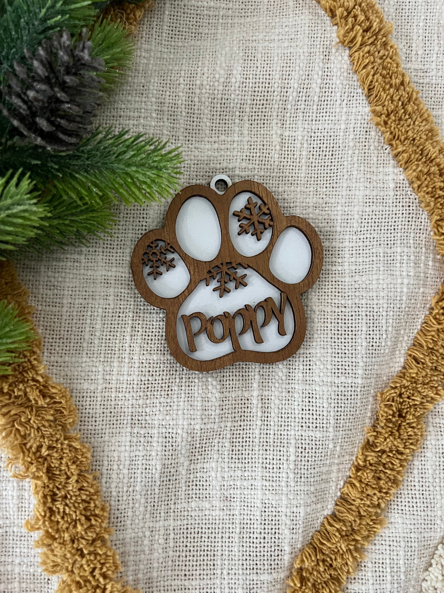 Personalised Christmas Paw Print