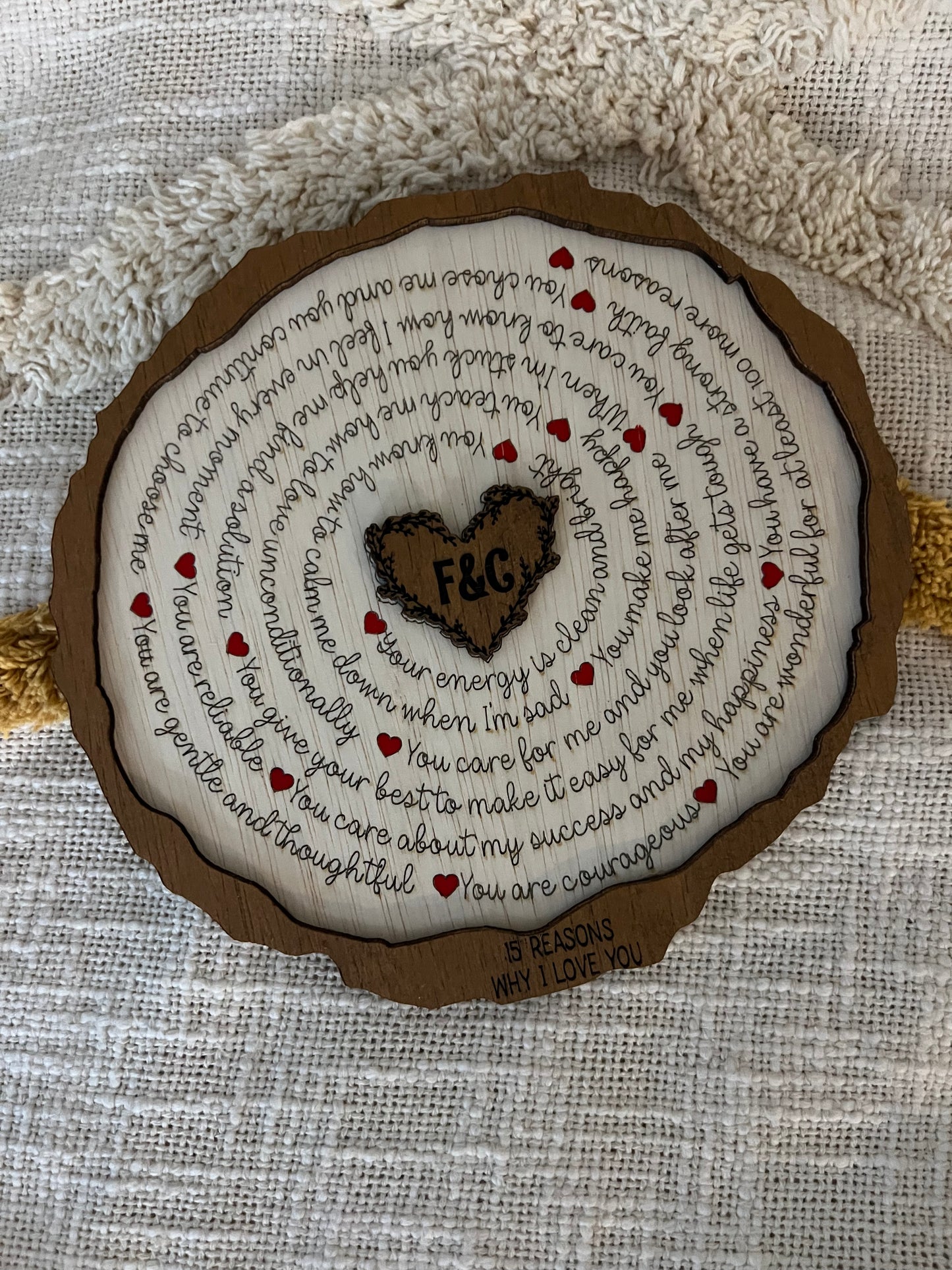 Valentine’s Day Plaque , 15 Reasons why I love you