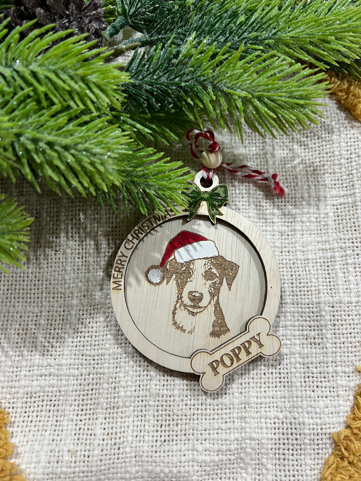 Christmas Dog Ornament
