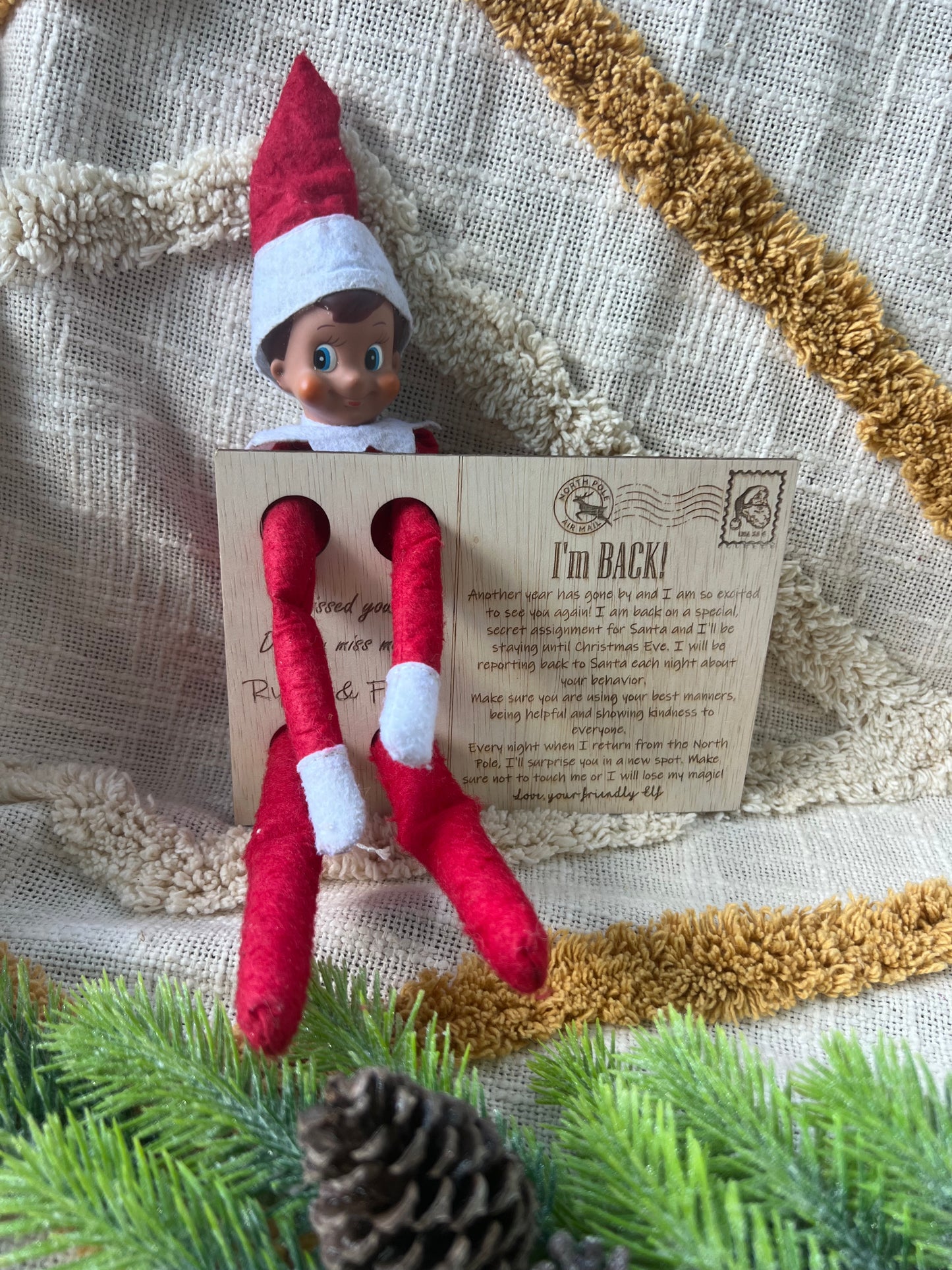 Elf Welcome Back Postcard