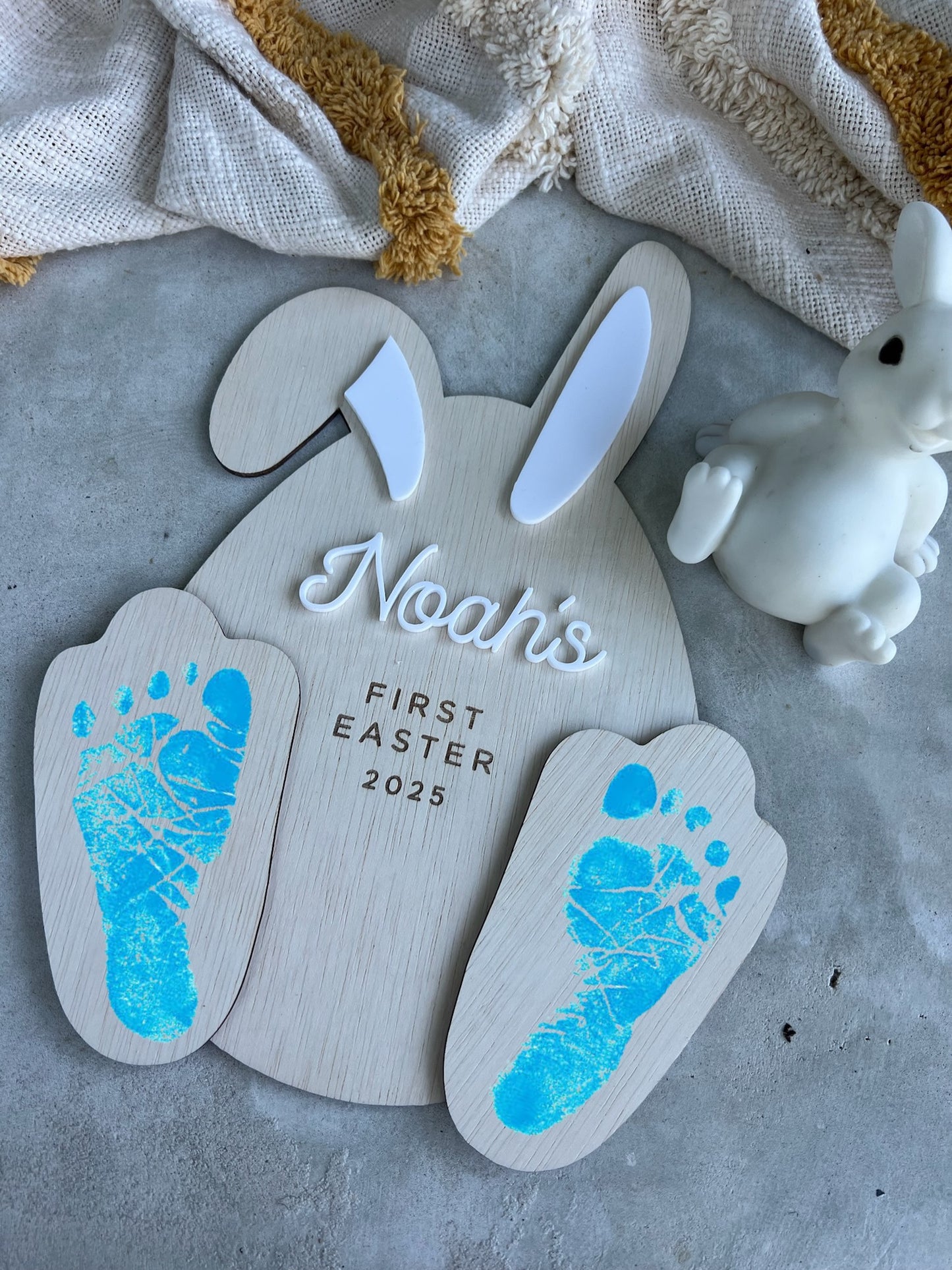First Easter Footprint Board