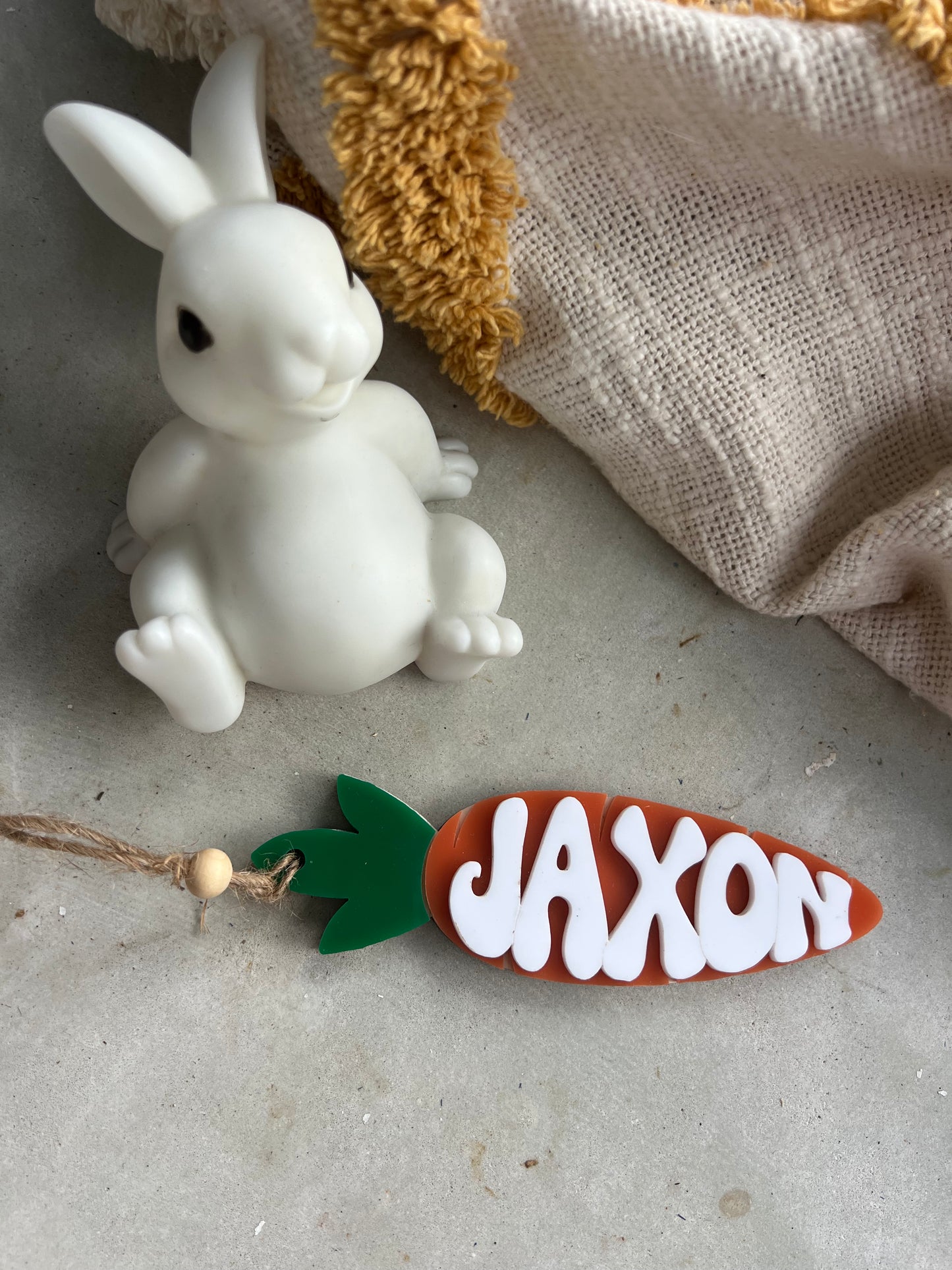Easter Carrot Name Tag