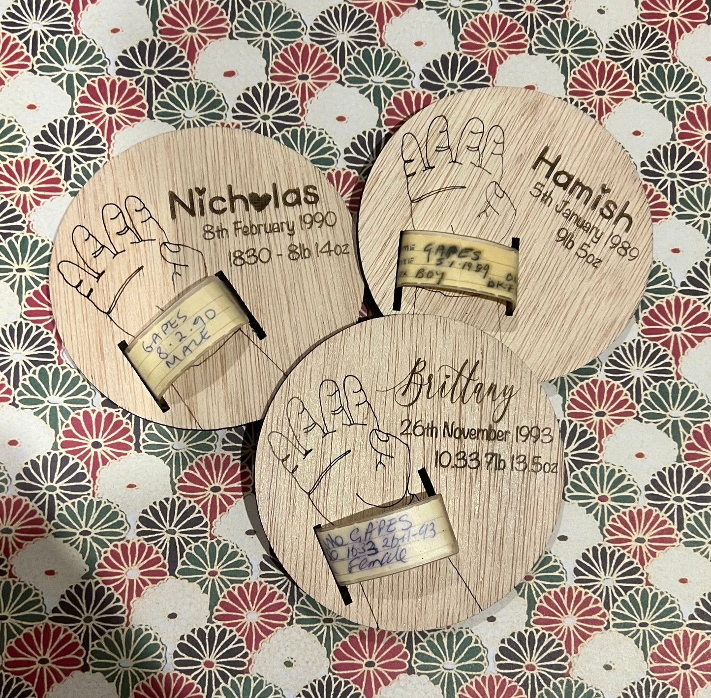 Personalised Baby Bracelet Ornament