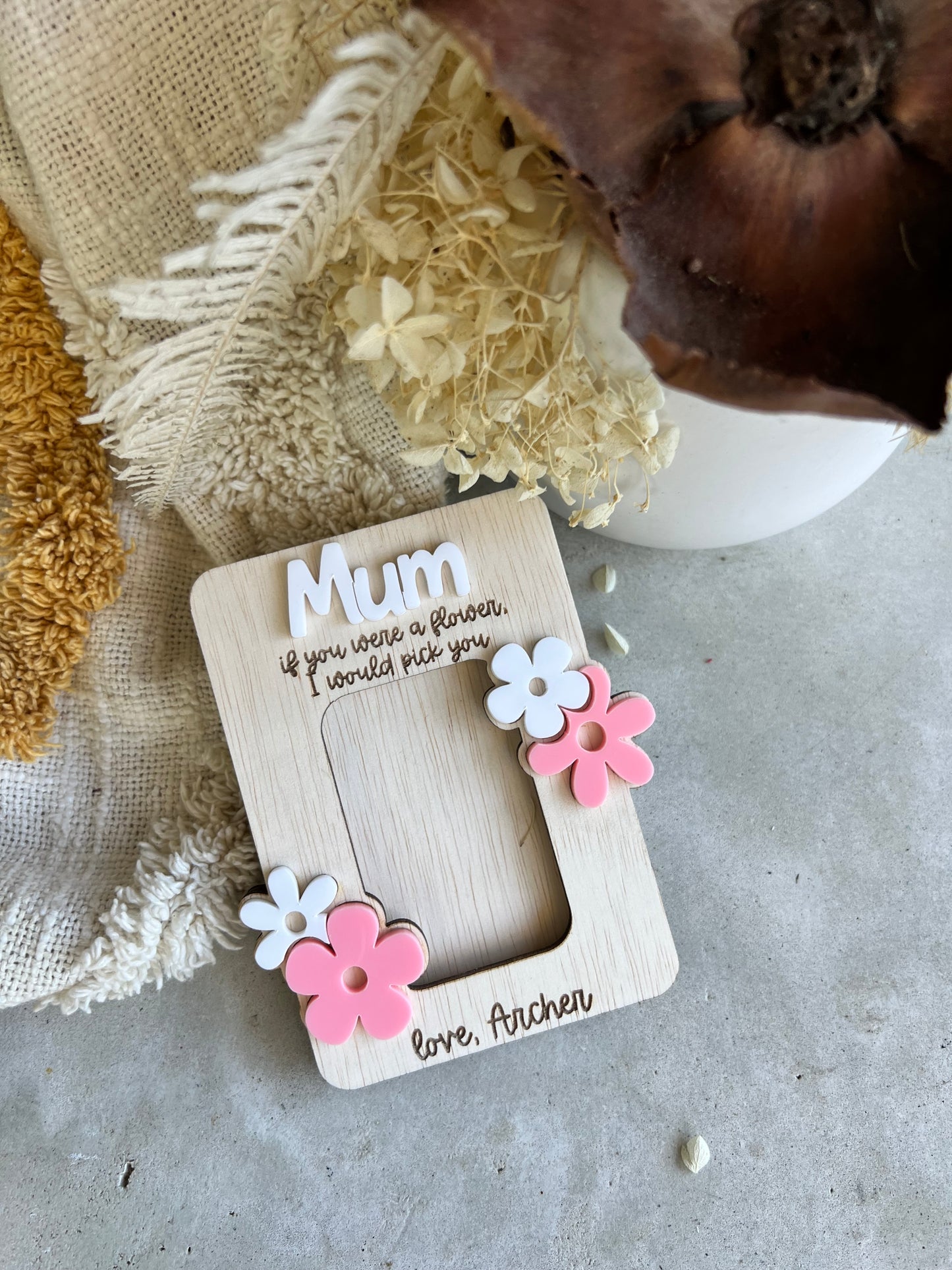 Mum Fridge Magnet Photo Frame
