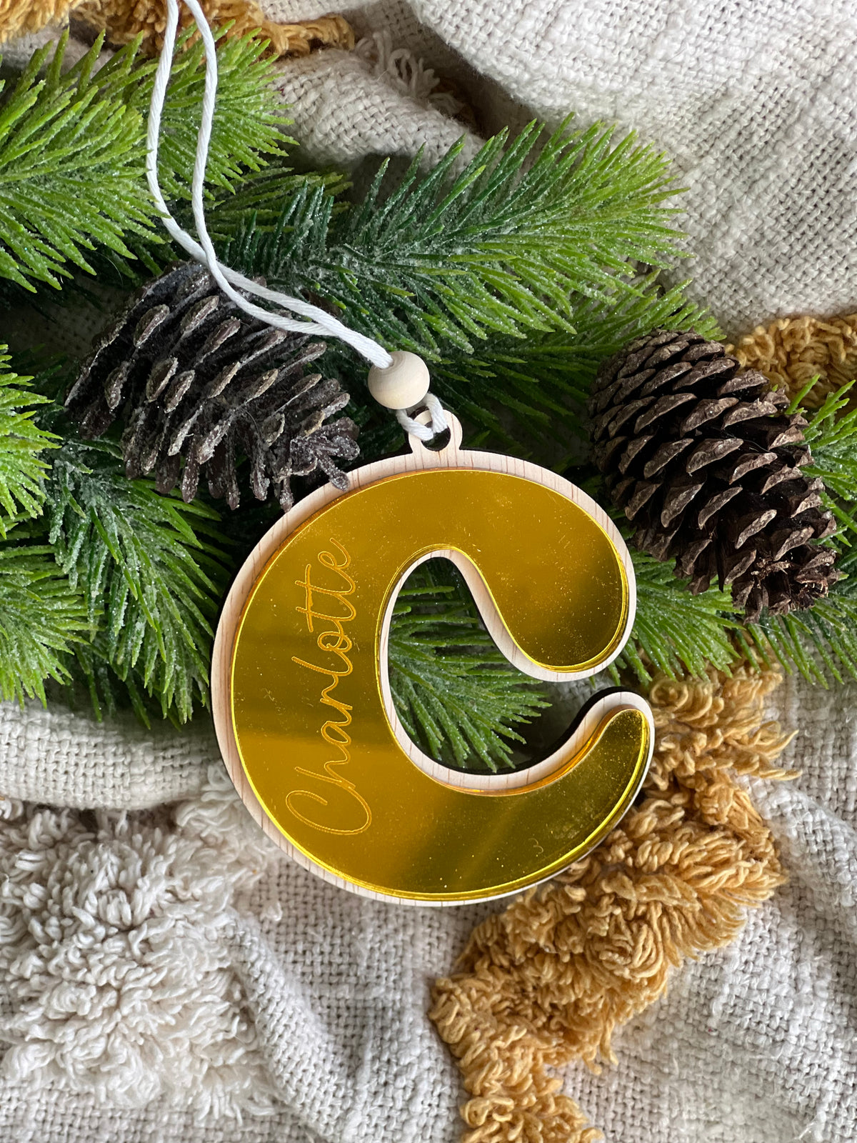Christmas Personalized Initials Decoration