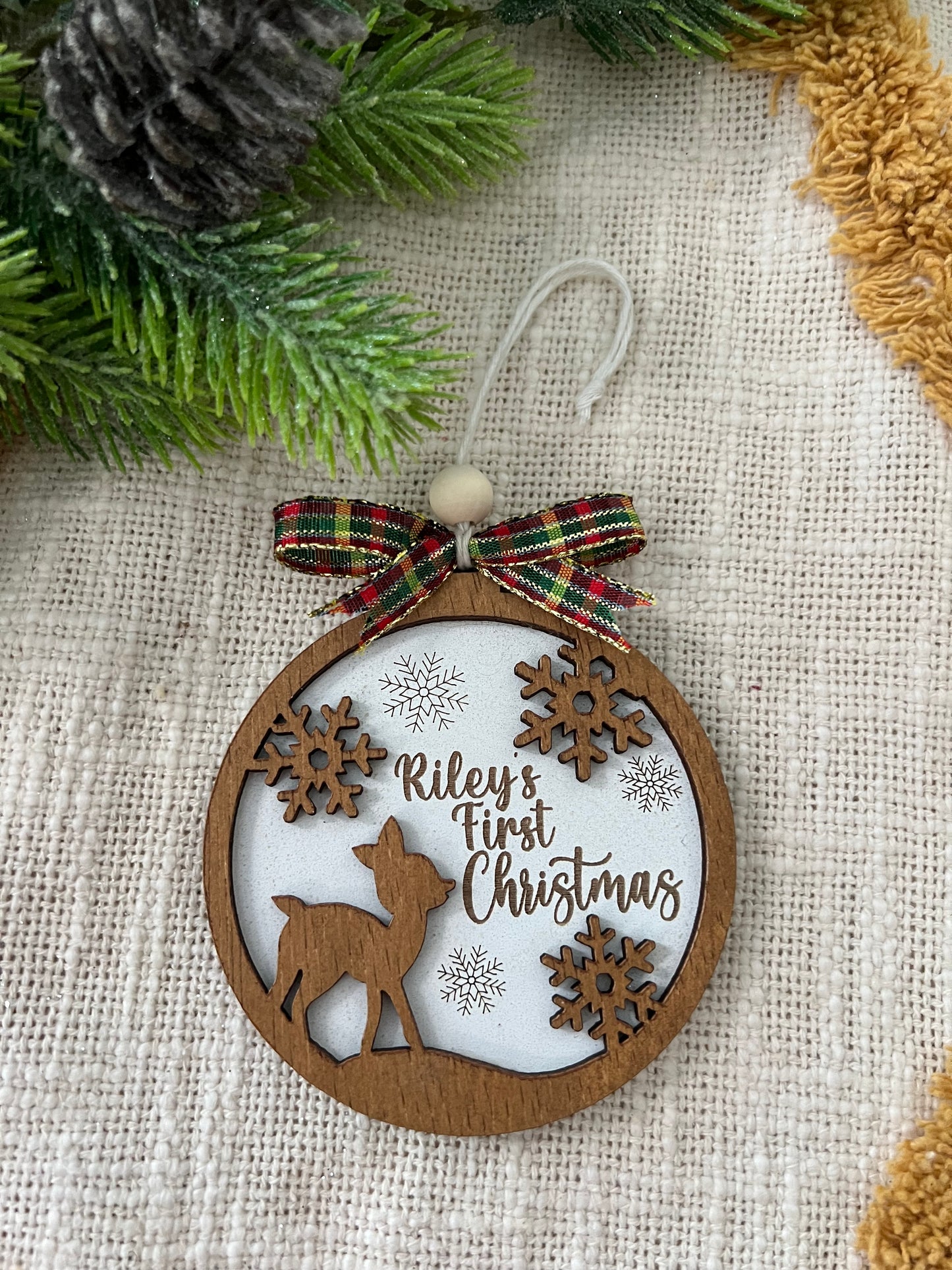 Personalised First Christmas Ornament