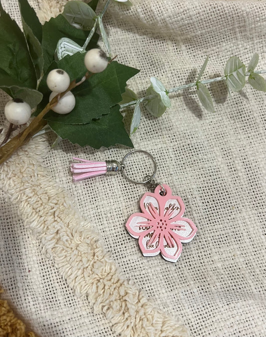 Teachers Flower Keychain