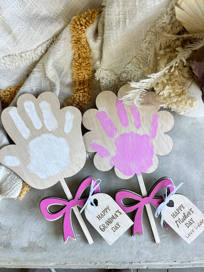 Personalised Mother's Day Hand and Fingerprints Boards