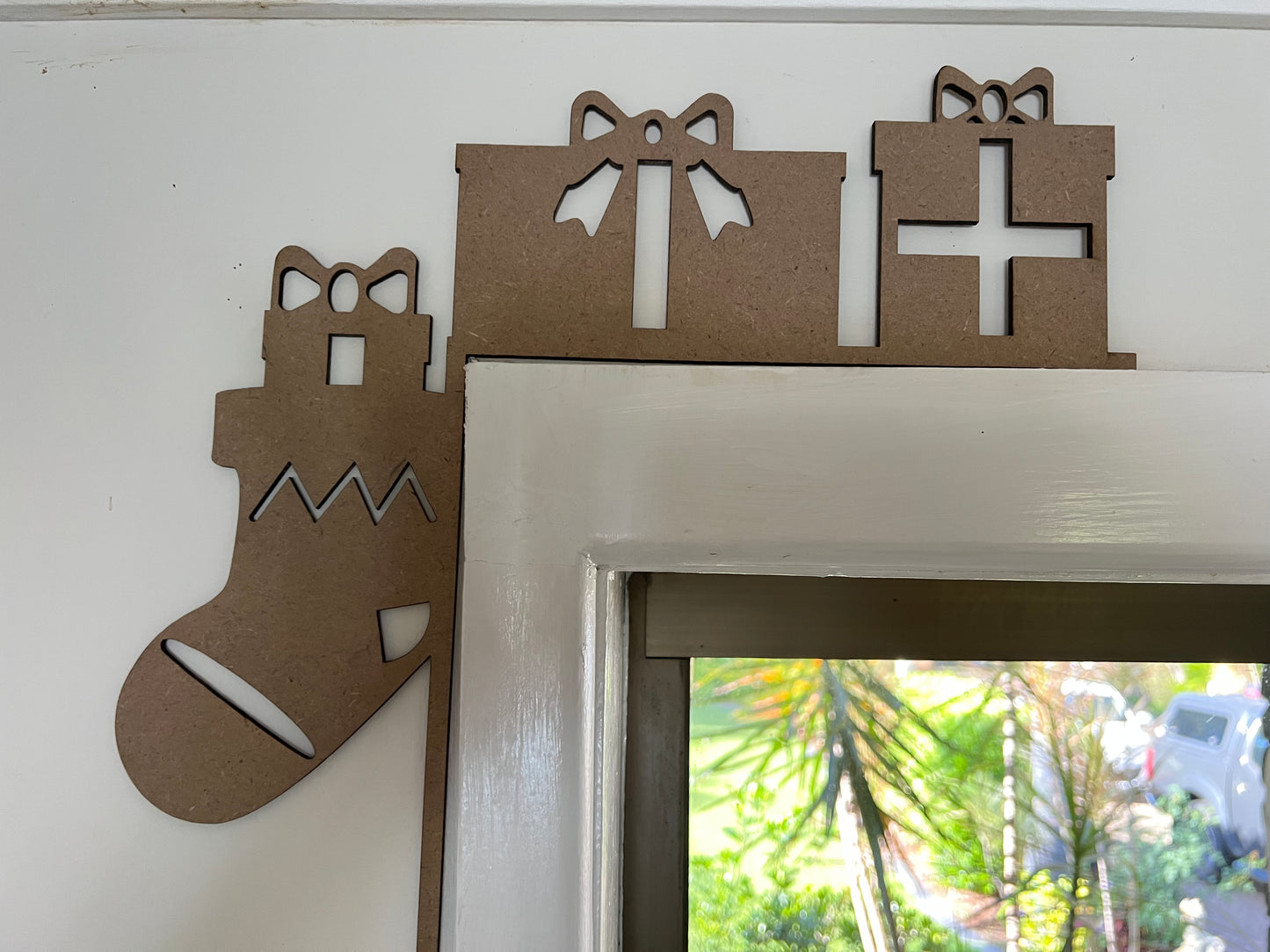 Christmas Unpainted  Door and Window Hangers