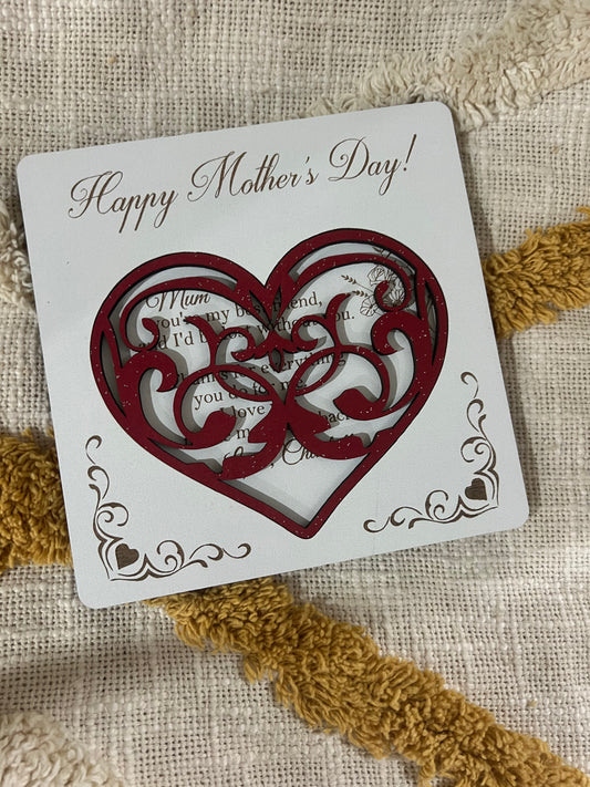 Mother’s Day Heart Plaque