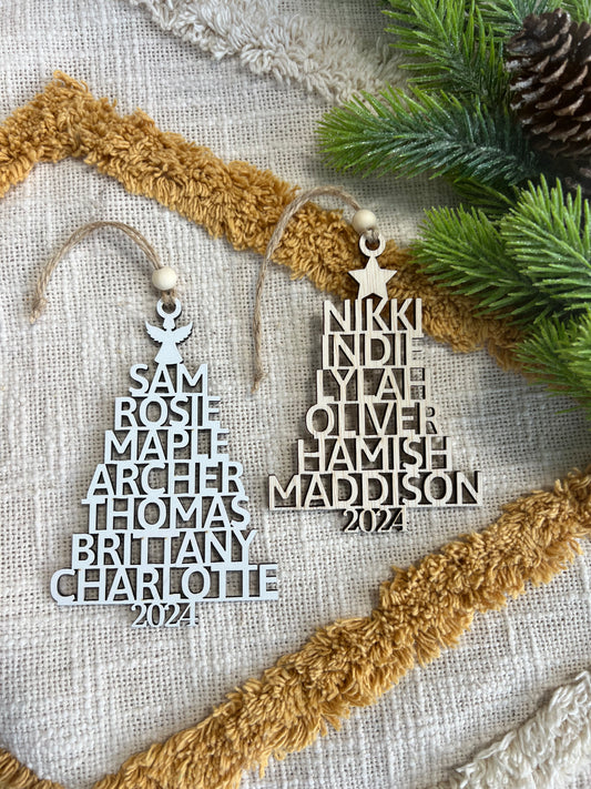 Personalised Christmas Tree Ornament