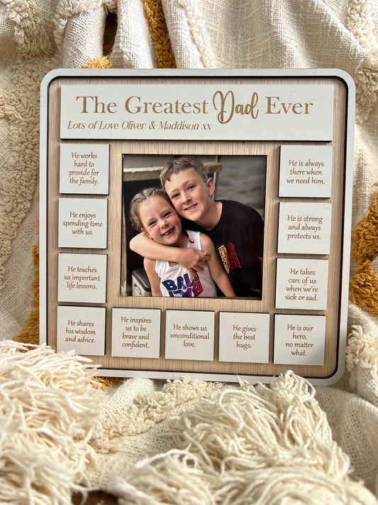 Greatest Dad ever frame