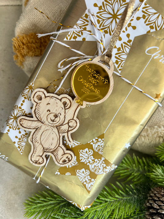First Christmas Teddy Bear Ornament