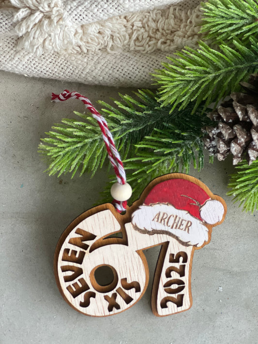 Personalized Christmas 67 Ornament