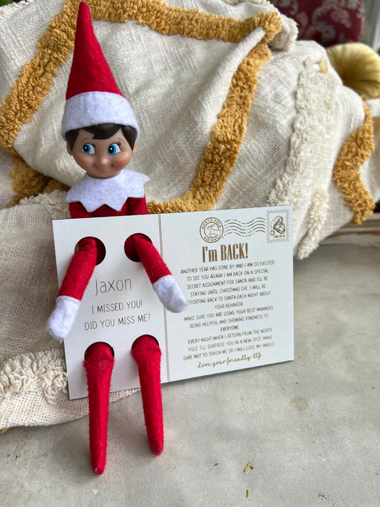 Elf Welcome Back Postcard