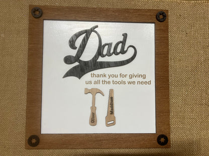 Personalized Father's Day Plaque's