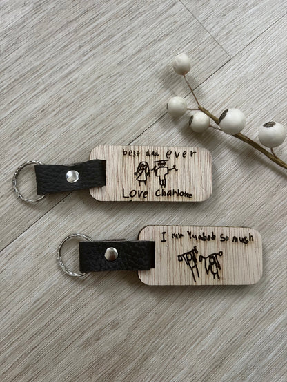 Custom Father's Day Keychain