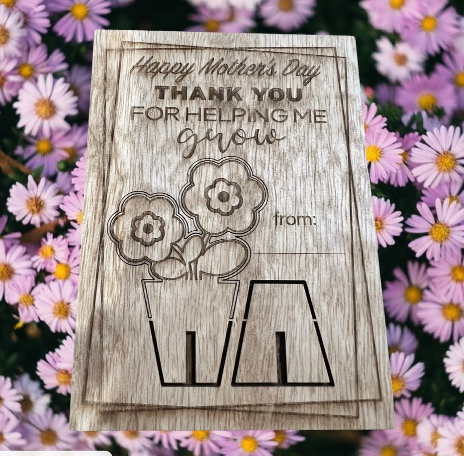 Mothers Day Flower Card