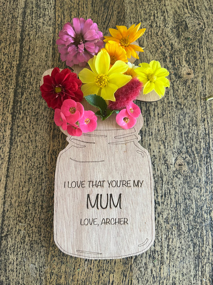 Personalised Mother's Day Vase