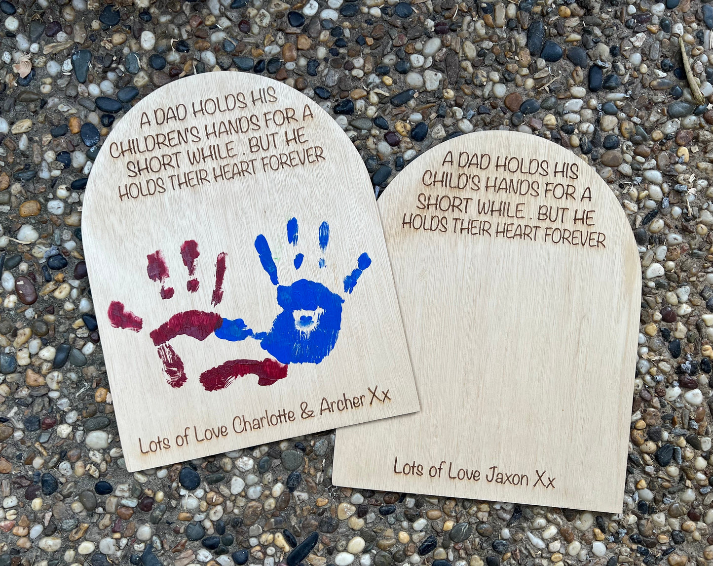 Father's Day Handprint Plaque