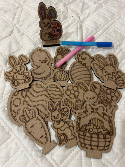 Easter Colouring Cut outs