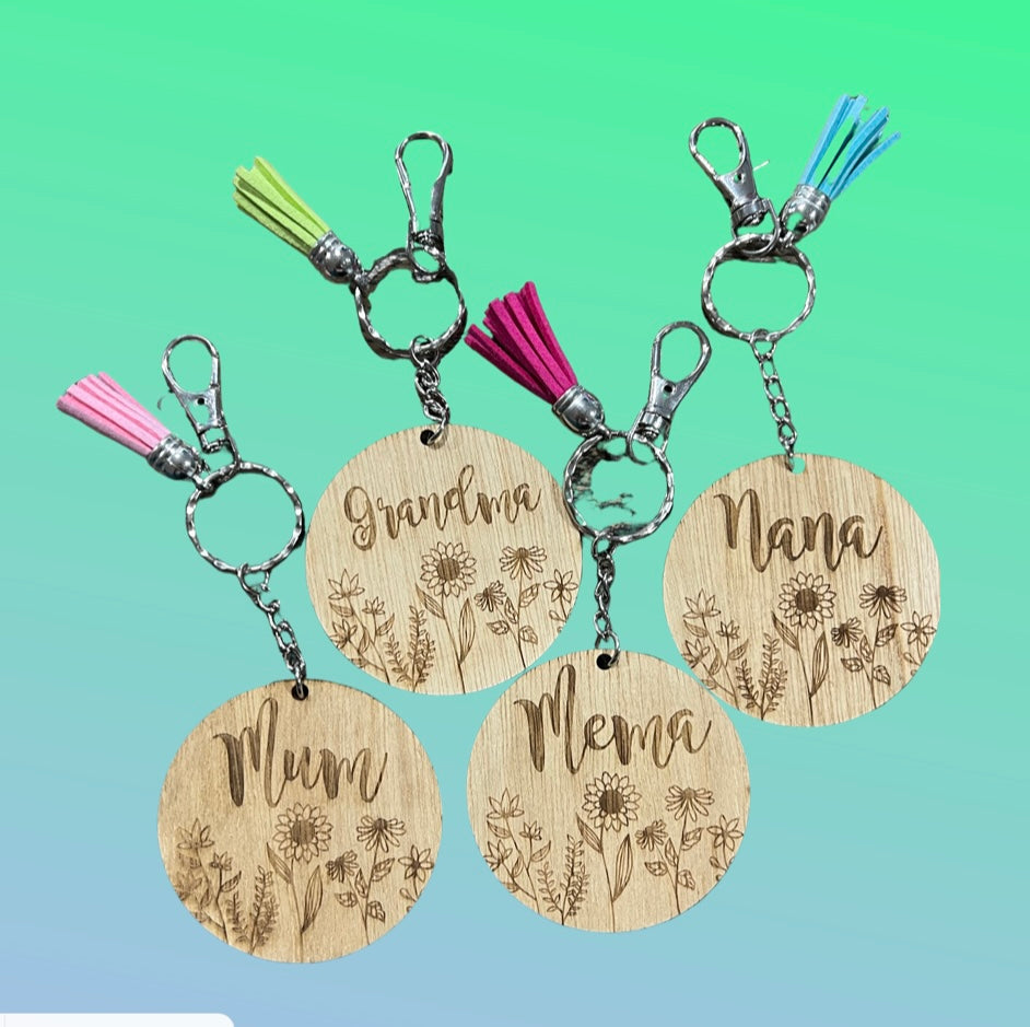 Mother's Day Keychains circle