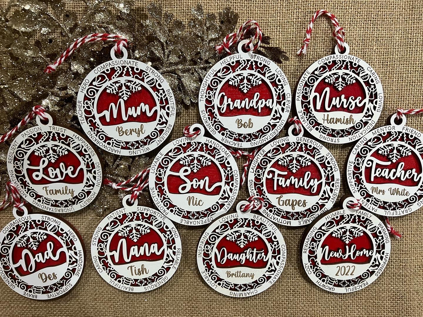 Personalised Christmas Ornaments